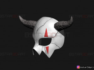 shin ah mask - akatsuki no yona wearable cosplay 3d print model Model Cetak 3D