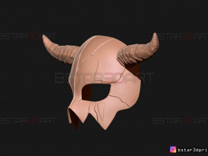 shin ah mask - akatsuki no yona wearable cosplay 3d print model Model Cetak 3D