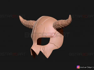 shin ah mask - akatsuki no yona wearable cosplay 3d print model 3D Print Model