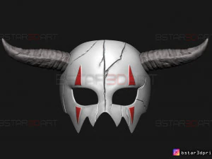 shin ah mask - akatsuki no yona wearable cosplay 3d print model 3D Print Model