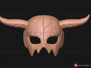 shin ah mask - akatsuki no yona wearable cosplay 3d print model Model Cetak 3D