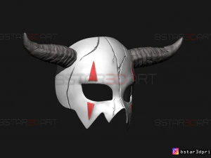 shin ah mask - akatsuki no yona wearable cosplay 3d print model 3D Print Model