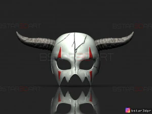 shin ah mask - akatsuki no yona wearable cosplay 3d print model 3D Print Model