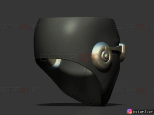 ultimate hawkeye mask - marvel comics cosplay 3d print model 3D Print Model