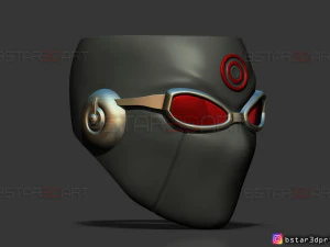 ultimate hawkeye mask - marvel comics cosplay 3d print model 3D Print Model