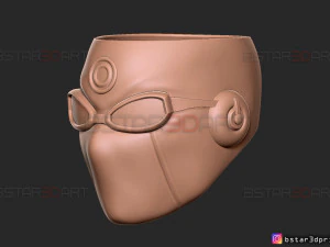 ultimate hawkeye mask - marvel comics cosplay 3d print model 3D Print Model