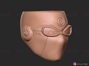 ultimate hawkeye mask - marvel comics cosplay 3d print model 3D Print Model