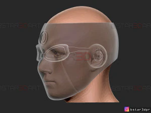 ultimate hawkeye mask - marvel comics cosplay 3d print model 3D Print Model