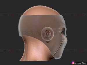 ultimate hawkeye mask - marvel comics cosplay 3d print model 3Dプリントモデル