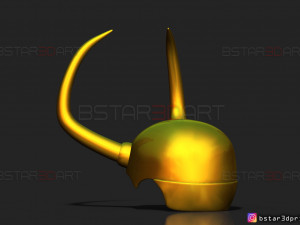 king loki crown - loki helmet - marvel comics 3d print model 3Dプリントモデル