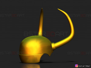 king loki crown - loki helmet - marvel comics 3d print model 3Dプリントモデル