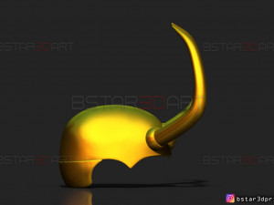 king loki crown - loki helmet - marvel comics 3d print model 3Dプリントモデル