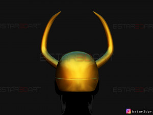 king loki crown - loki helmet - marvel comics 3d print model 3Dプリントモデル