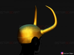king loki crown - loki helmet - marvel comics 3d print model 3Dプリントモデル