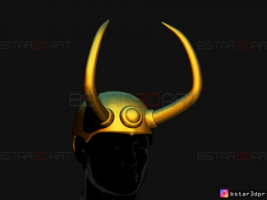 king loki crown - loki helmet - marvel comics 3d print model 3Dプリントモデル