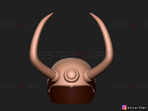 king loki crown - loki helmet - marvel comics 3d print model 3Dプリントモデル