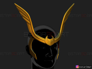worthy loki crown - loki helmet - marvel comics cosplay 3d print model Modelo de impresión 3D
