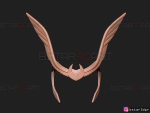 worthy loki crown - loki helmet - marvel comics cosplay 3d print model Modelo de impresión 3D