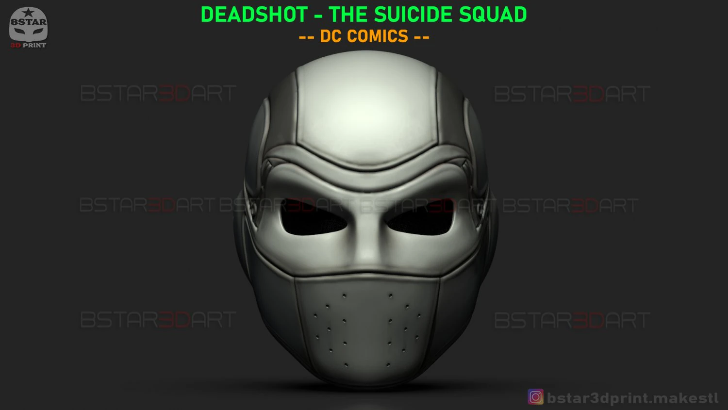 deadshot - the suicide squad - dc comics cosplay 3d print model 3D Print Model .c4d .max .obj .3ds .fbx .stl .blend 