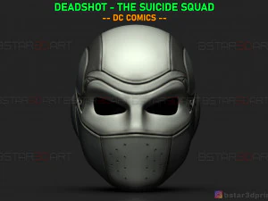 डेडशॉट - आत्मघाती दस्ता - डीसी कॉमिक्स कॉस्प्ले 3डी प्रिंट मॉडल 3D प्रिंट मॉडल