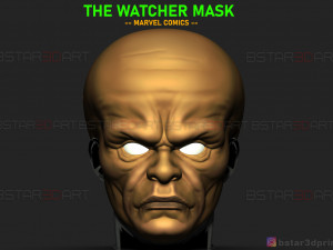 the watcher mask - marvel comics 3d print model 3D 프린트 모델