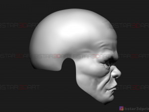 the watcher mask - marvel comics 3d print model 3D Baskı Modeli