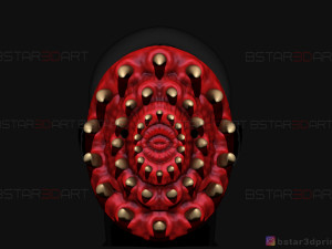 tooth mask - horror mask - scary mask - halloween cosplay mask 3d print model 3D Print Model
