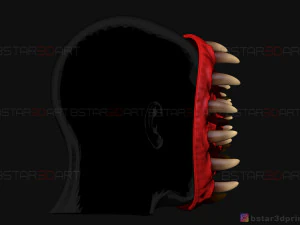 tooth mask - horror mask - scary mask - halloween cosplay mask 3d print model 3D Print Model
