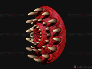 tooth mask - horror mask - scary mask - halloween cosplay mask 3d print model 3D Print Model