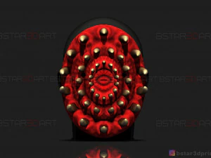 tooth mask - horror mask - scary mask - halloween cosplay mask 3d print model 3D Print Model
