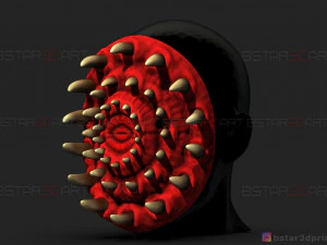 tooth mask - horror mask - scary mask - halloween cosplay mask 3d print model 3D Print Model