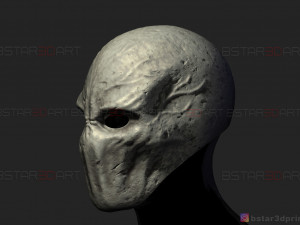 slender man mask - horror scary mask - halloween cosplay 3d print model Modelo de Impressão 3D
