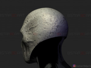 slender man mask - horror scary mask - halloween cosplay 3d print model Modelo de Impressão 3D