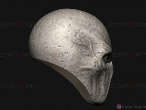 m&aacute;scara de homem esguio - m&aacute;scara assustadora de terror - modelo de impress&atilde;o 3D de cosplay de Halloween Modelo de Impressão 3D