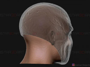 m&aacute;scara de homem esguio - m&aacute;scara assustadora de terror - modelo de impress&atilde;o 3D de cosplay de Halloween Modelo de Impressão 3D