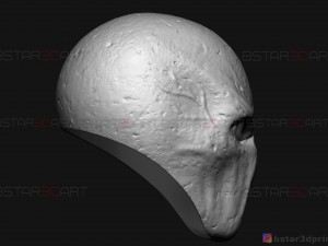 slender man mask - horror scary mask - halloween cosplay 3d print model Modelo de Impressão 3D