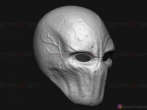 slender man mask - horror scary mask - halloween cosplay 3d print model Modelo de Impressão 3D
