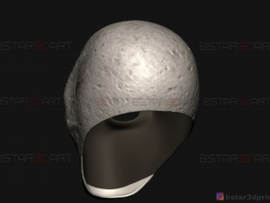 slender man mask - horror scary mask - halloween cosplay 3d print model Modelo de Impressão 3D