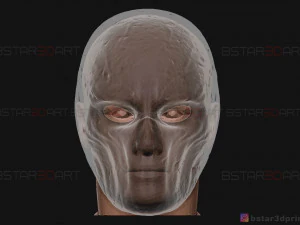 m&aacute;scara de homem esguio - m&aacute;scara assustadora de terror - modelo de impress&atilde;o 3D de cosplay de Halloween Modelo de Impressão 3D