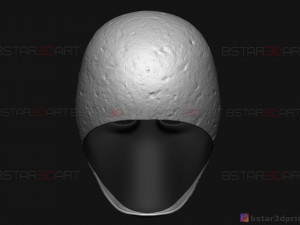 slender man mask - horror scary mask - halloween cosplay 3d print model Modelo de Impressão 3D