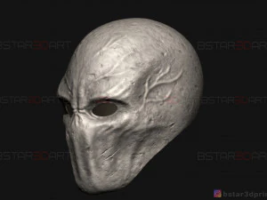 m&aacute;scara de homem esguio - m&aacute;scara assustadora de terror - modelo de impress&atilde;o 3D de cosplay de Halloween Modelo de Impressão 3D