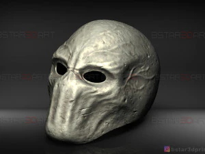 m&aacute;scara de homem esguio - m&aacute;scara assustadora de terror - modelo de impress&atilde;o 3D de cosplay de Halloween Modelo de Impressão 3D