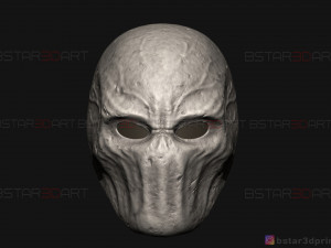 slender man mask - horror scary mask - halloween cosplay 3d print model Modelo de Impressão 3D