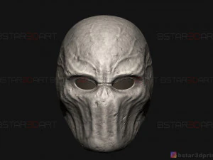 m&aacute;scara de homem esguio - m&aacute;scara assustadora de terror - modelo de impress&atilde;o 3D de cosplay de Halloween Modelo de Impressão 3D