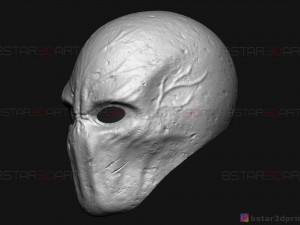 slender man mask - horror scary mask - halloween cosplay 3d print model Modelo de Impressão 3D