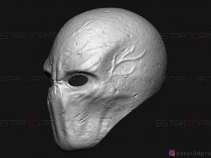 m&aacute;scara de homem esguio - m&aacute;scara assustadora de terror - modelo de impress&atilde;o 3D de cosplay de Halloween Modelo de Impressão 3D