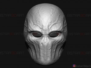 slender man mask - horror scary mask - halloween cosplay 3d print model Modelo de Impressão 3D