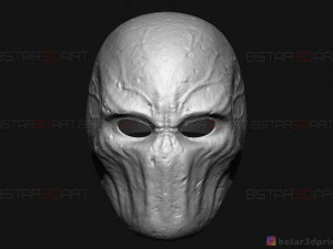 m&aacute;scara de homem esguio - m&aacute;scara assustadora de terror - modelo de impress&atilde;o 3D de cosplay de Halloween Modelo de Impressão 3D
