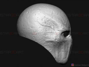 m&aacute;scara de homem esguio - m&aacute;scara assustadora de terror - modelo de impress&atilde;o 3D de cosplay de Halloween Modelo de Impressão 3D