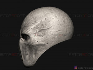 slender man mask - horror scary mask - halloween cosplay 3d print model Modelo de Impressão 3D